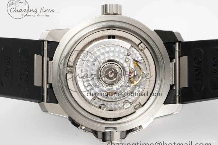 MIROTIME 1229 TechFriendly Aquatimer SS IW3290 RSF 1:1 Best Edition Black Dial on Black Rubber Strap A 7076